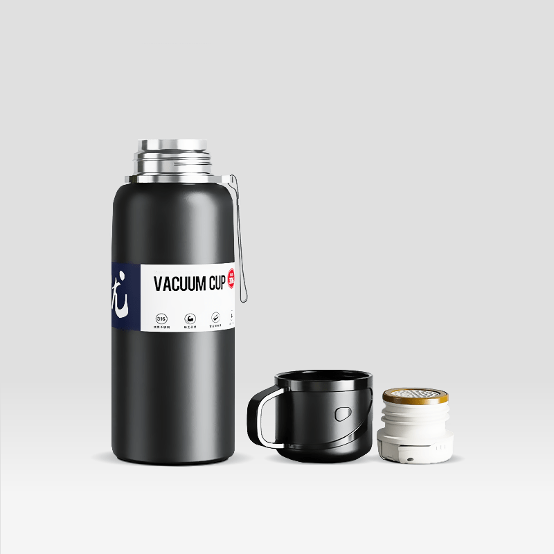 Gourde Isotherme avec Tasse Noire