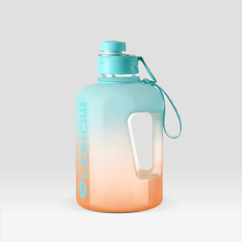 Gourde 2L pour le Sport Turquoise et Orange Turquoise et Orange / 2.2L