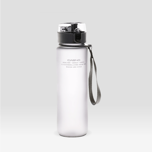 Gourde de Sport | Grise avec Cordon Gris / 400ml