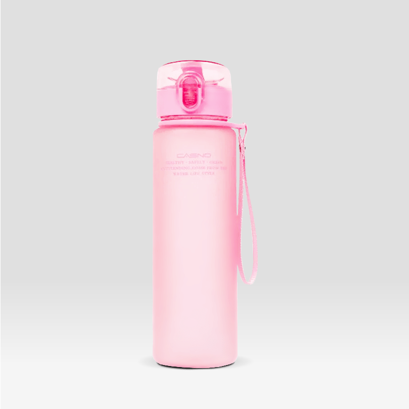 Gourde de Sport | Rose avec Cordon Rose / 400ml