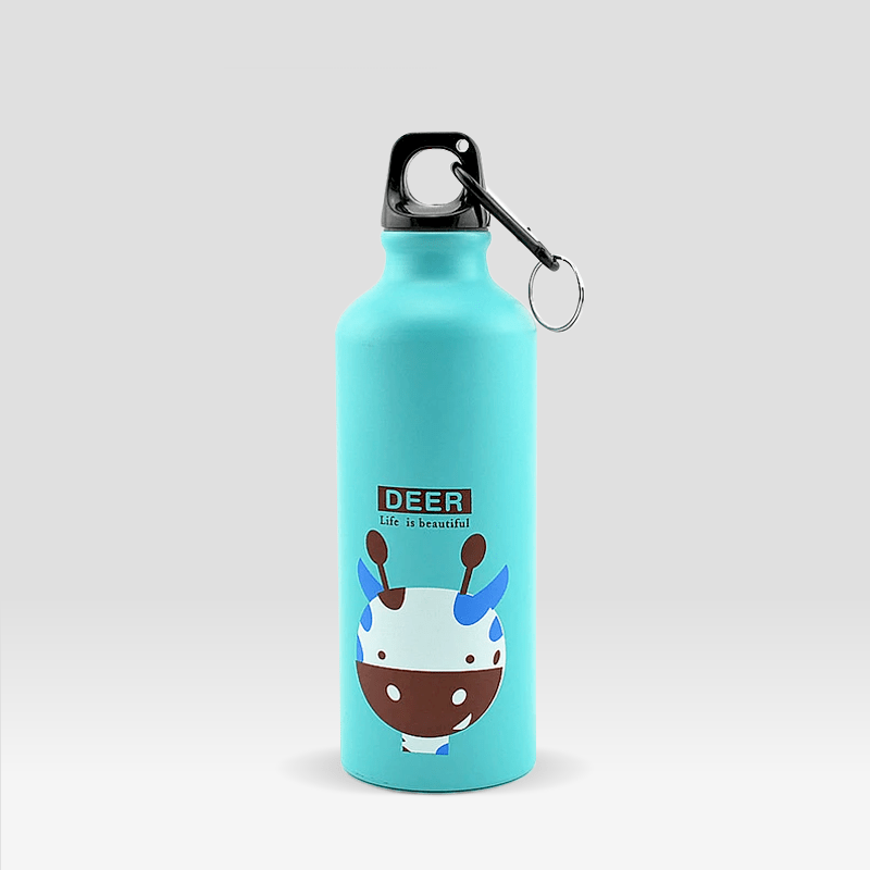 Gourde en Métal Cerf Bleu / 500-600ml