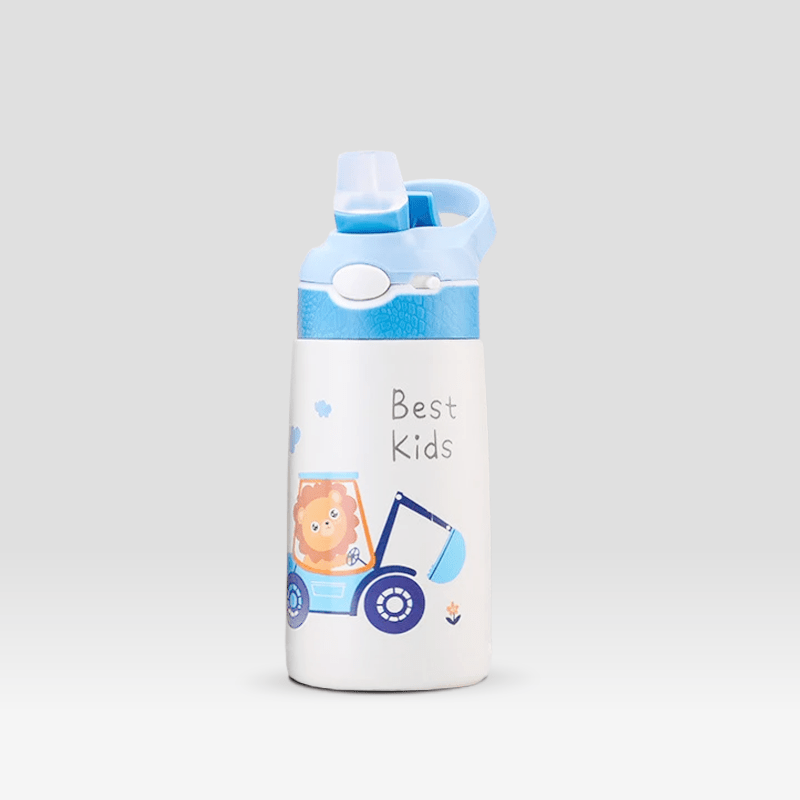 Gourde Enfant Illustrations 400ml "Tracteur" Bleu / 400ml
