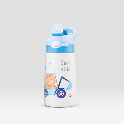 Gourde Enfant Illustrations 400ml "Tracteur" Bleu / 400ml