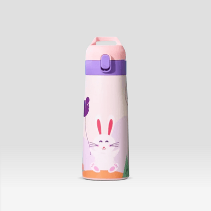 Gourde Enfant Thermos Rose "Lapinou" Rose / 350ml