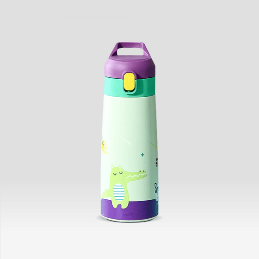 Gourde Enfant Thermos Violette "Croco"