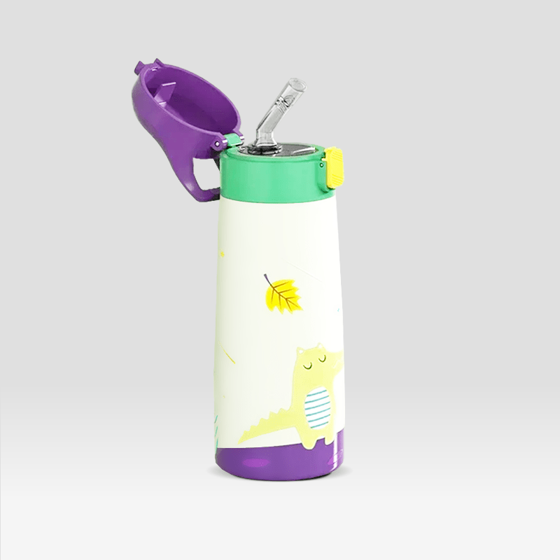 Gourde Enfant Thermos Violette "Croco"