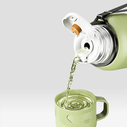Gourde Isotherme avec Tasse Verte